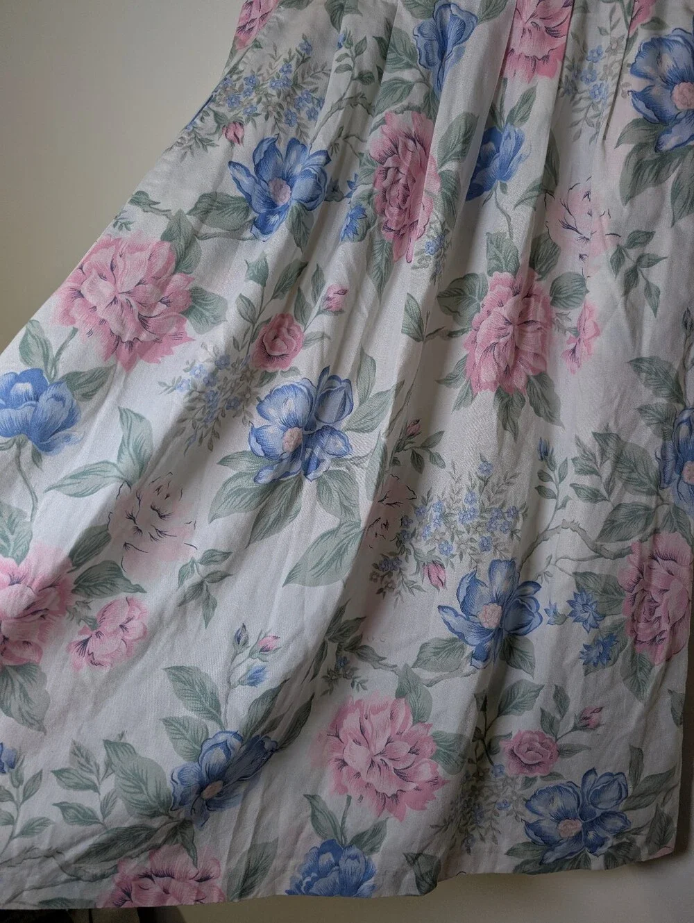 Romantic Cottagecore Floral Midi Skirt Pastel Garden Prairie Skirt M Summer - Picture 3 of 7